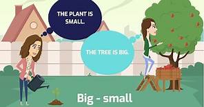 Adjectives (big, small, tall, short, young, old,...) . GaMar Talk/ inglés para niños Adjetivos