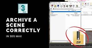 How to Archive a 3ds Max Project Correctly | Save As ZIP / RAR File