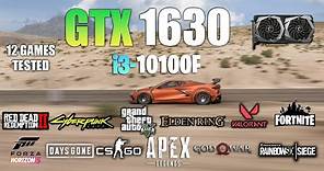 GTX 1630 + i3 10100F : Test in 12 Games - GTX 1630 Gaming Test