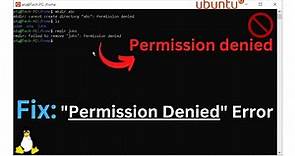 Easy Fix: "Permission Denied" Error in Linux Ubuntu (Super User Activation)