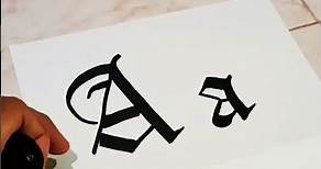 Latin Alphabet Calligraphy