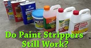 Finding the Best Paint Stripper! No Methylene Chloride?