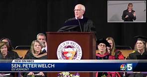 Sen. Peter Welch delivers commencement address at the College of The Holy Cross