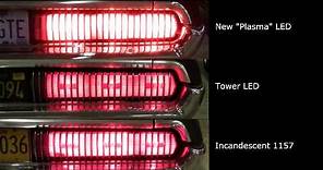 Super Bright "Plasma" LED 1157 Taillight Bulbs - Comparison Video