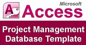 Microsoft Access Project Management Database Template
