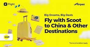 Fly to China and Beyond with Scoot Airlines - Book Your Tickets Today on Airpaz!