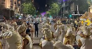 Inicio de desfile Montevideo 2023 - Esc. de Samba Unidos do Norte (Bateria “El rugir del Yaguarté)