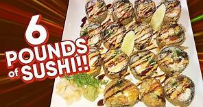 Shinto's Godzilla Sushi Roll Challenge in Cleveland, Ohio!!