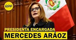 Mercedes Aráoz fue presentada por el Congreso como presidenta encargada del Perú
