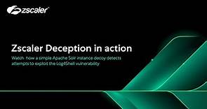 Detect Log4J with Zscaler Deception