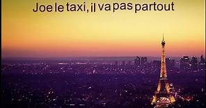 Vanessa Paradis - Joe le taxi (karaoke lyrics)