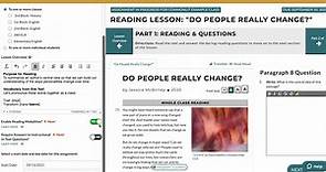 How to assign and customize a CommonLit 360 reading lesson