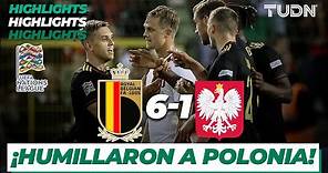 HIGHLIGHTS | Bélgica 6-1 Polonia | UEFA Nations League 2022 - J2 | TUDN