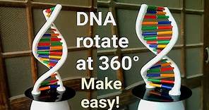 How to Make DNA Model Using Clay || Rotating DNA Model