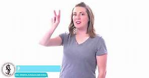 How to Sign the Letter P in Sign Language ASL(American Sign Language Tutorial)