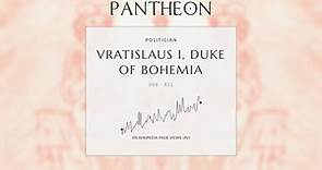 Vratislaus I, Duke of Bohemia Biography - Duke of Bohemia from 915 to 921