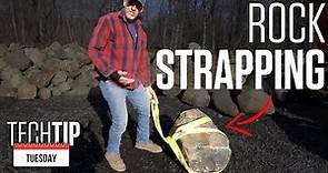 How To Strap And Move Large Rock Boulders Safely