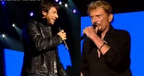 Johnny Hallyday - Bercy 2006 - Derrière L' Amour en Duo Inédit Live avec Patrick Bruel - HD