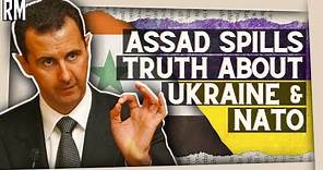 SHOCKING! Assad Spills Truth About Ukraine Conflict and NATO