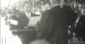 President Elpidio Quirino's oath taking as President of the Philippines