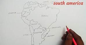 How to draw south america map