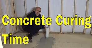 How Long Does Concrete Take To Cure-Concrete Drying Time