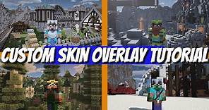 How to change your skin in Minecraft Survival | Custom Skin Overlay Tutorial (2021)