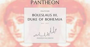 Boleslaus III, Duke of Bohemia Biography - Duke of Bohemia (fl. 999–1003)