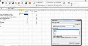 Excel and Questionnaires: How to enter the data and create the charts