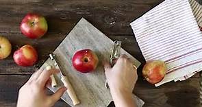 ¿Cómo pelar una manzana perfecta en un segundo?