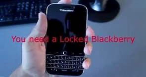 How to unlock Bell Blackberry Classic and use it with any network including WIND!