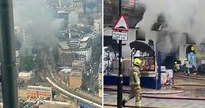 Londra, incendio tra le stazioni di London Bridge e Waterloo