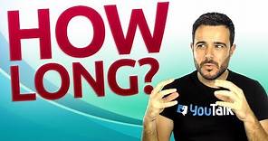 "How Long" or "How Much Time? / Cómo usar Long en Inglés