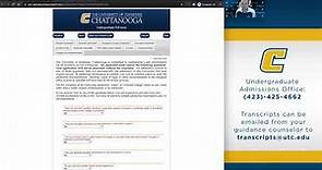 University of Tennessee, Chattanooga Application Video (21/22)