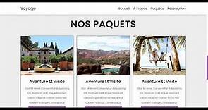 Site du Voyage Complètement Responsive et Animé avec du HTML,CSS & Javascript