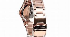 Stuhrling Original Women's 914.04 Marina Quartz Multifunction Swarovski Crystal Rose Tone Watch