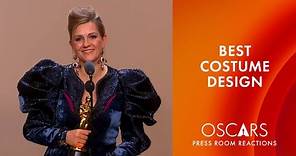 Best Costume Design | 'Poor Things' | Holly Waddington | Oscars 2024 Press Room Speech