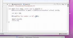 Objective C Programming Tutorial - 3 - Variables