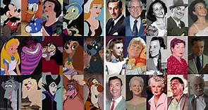 Disney Classic Voice Actors | Behind the Scenes | Side By Side Comparison | Compilation (1928-1977)