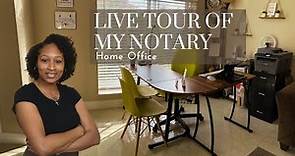 Tour of my Home Office Setup for Notary Work and How I Make it Work