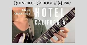 Hotel California Solo Analysis