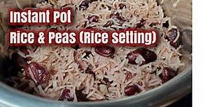 Instant Pot Rice and Peas | Jamaican Rice and Peas