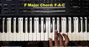 How to Play the F Major Chord on Piano and Keyboard