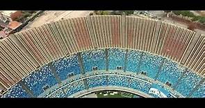 Stadio Diego Armando Maradona di Napoli vista dall'alto con drone fimi x8