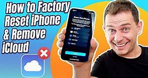 How to Factory Reset Your iPhone and Remove iCloud 2023 (Erase Process)