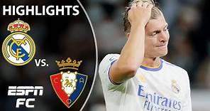 Real Madrid, Osasuna play to 0-0 draw | LaLiga Highlights | ESPN FC