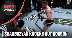 Edemen Shahbazyan knocks out AJ Dobson in Round 1 at #UFCVegas89 | ESPN MMA