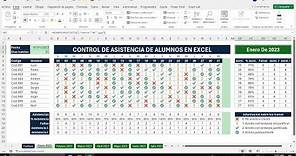 Crea un Control de Asistencia Dinámico en Excel (Plantilla Gratis)