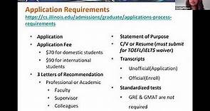 Illinois Online Master of Computer Science (MCS) and MCS in Data Science Admissions Webinar