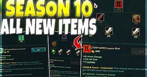 *SEASON 10* ALL NEW ITEMS REVEALED!! Reworks & New SETS - League of Legends